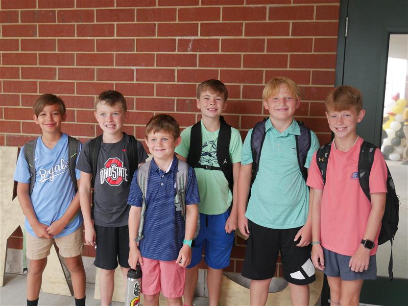People smile on the first day of school